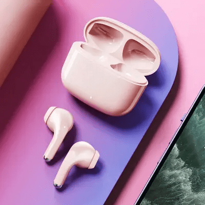 ECOUTEURS SANS FILS - ProTWSEarphones™ - Rose - Confortmedia