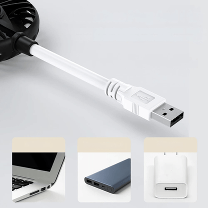 Mini Ventilateur Portable - BreezeMate™ - Noir - Confortmedia