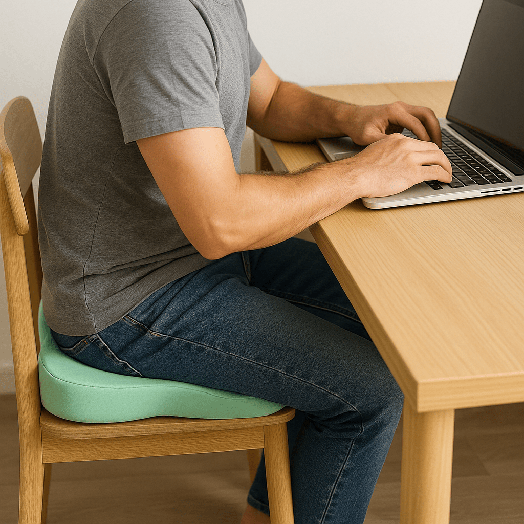 Coussin Ergonomique - ErgoCushion™ - Vert Menthe - Confortmedia