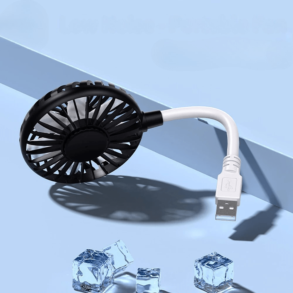 Mini Ventilateur Portable - BreezeMate™ - Noir - Confortmedia