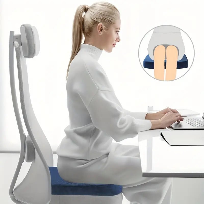 Coussin Ergonomique - ErgoCushion™ - Bleu Nuit - Confortmedia