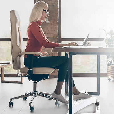 REPOSE PIED - RelaxDesk™ - Blanc - Confortmedia