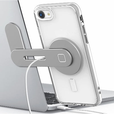 SUPPORT TELEPHONE - SnapSide™ - Argent - Confortmedia
