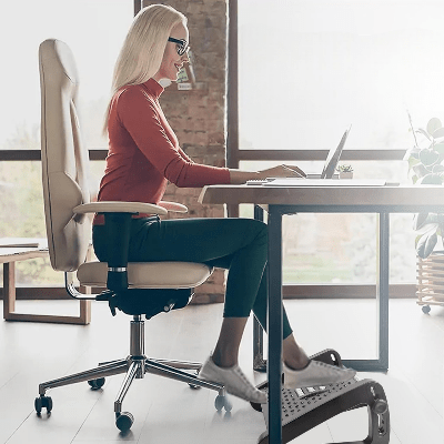 REPOSE PIED - RelaxDesk™ - Noir - Confortmedia