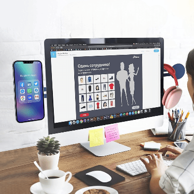 SUPPORT TELEPHONE - SnapSide™ - Saphir - Confortmedia