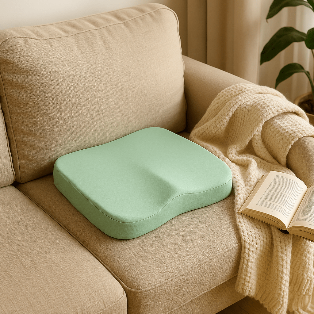 Coussin Ergonomique - ErgoCushion™ - Vert Menthe - Confortmedia