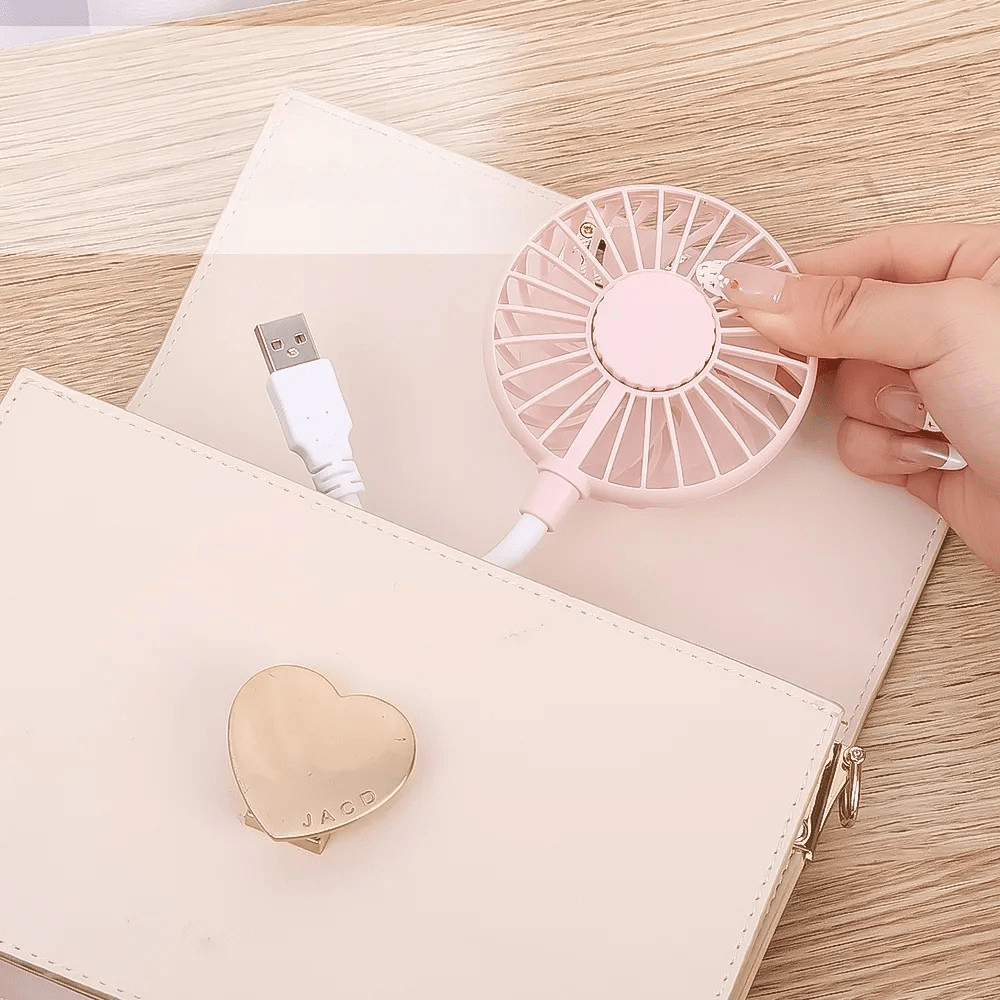 Mini Ventilateur Portable - BreezeMate™ - Rose - Confortmedia