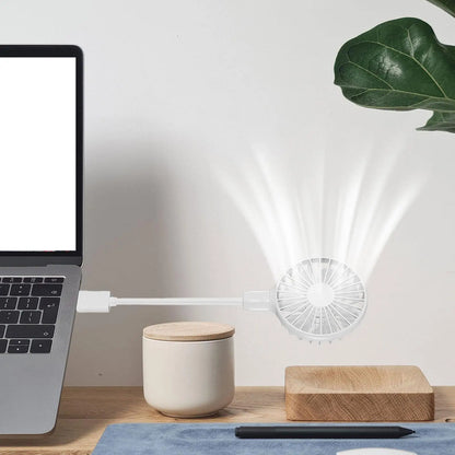 Mini Ventilateur Portable - BreezeMate™ - Blanc - Confortmedia