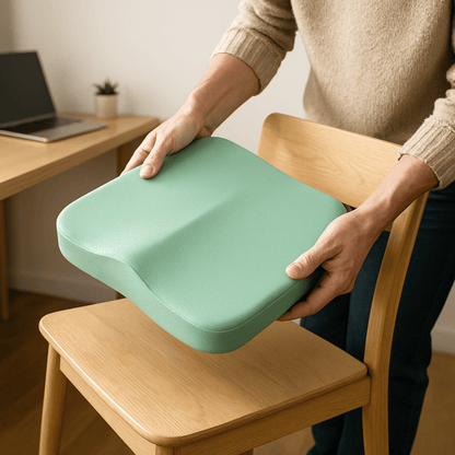 Coussin Ergonomique - ErgoCushion™ - Vert Menthe - Confortmedia