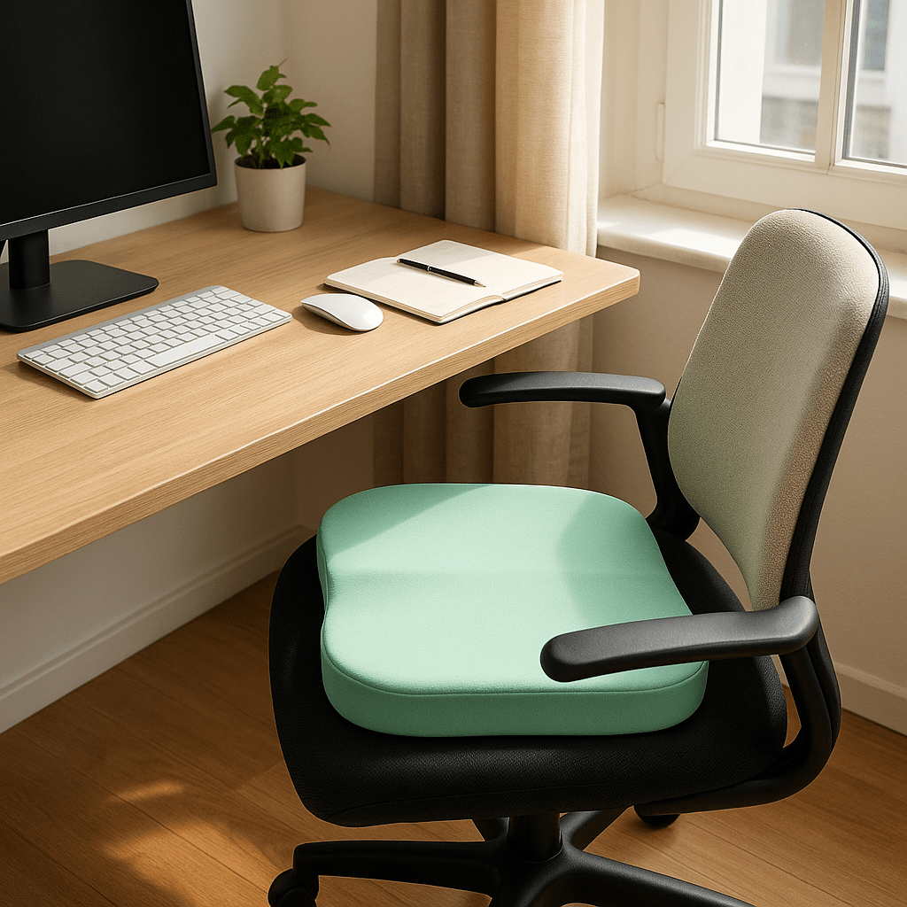 Coussin Ergonomique - ErgoCushion™ - Vert Menthe - Confortmedia